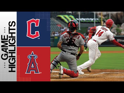 Cleveland Guardians score: Cleveland plays Los Angeles Angels