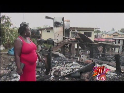 Seven Homeless In Moruga After Fire