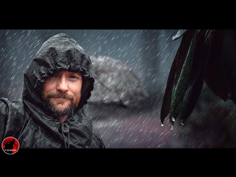 ICE OUT - Waking Up to Freezing Rain and Wind - Storm Camping Adventure