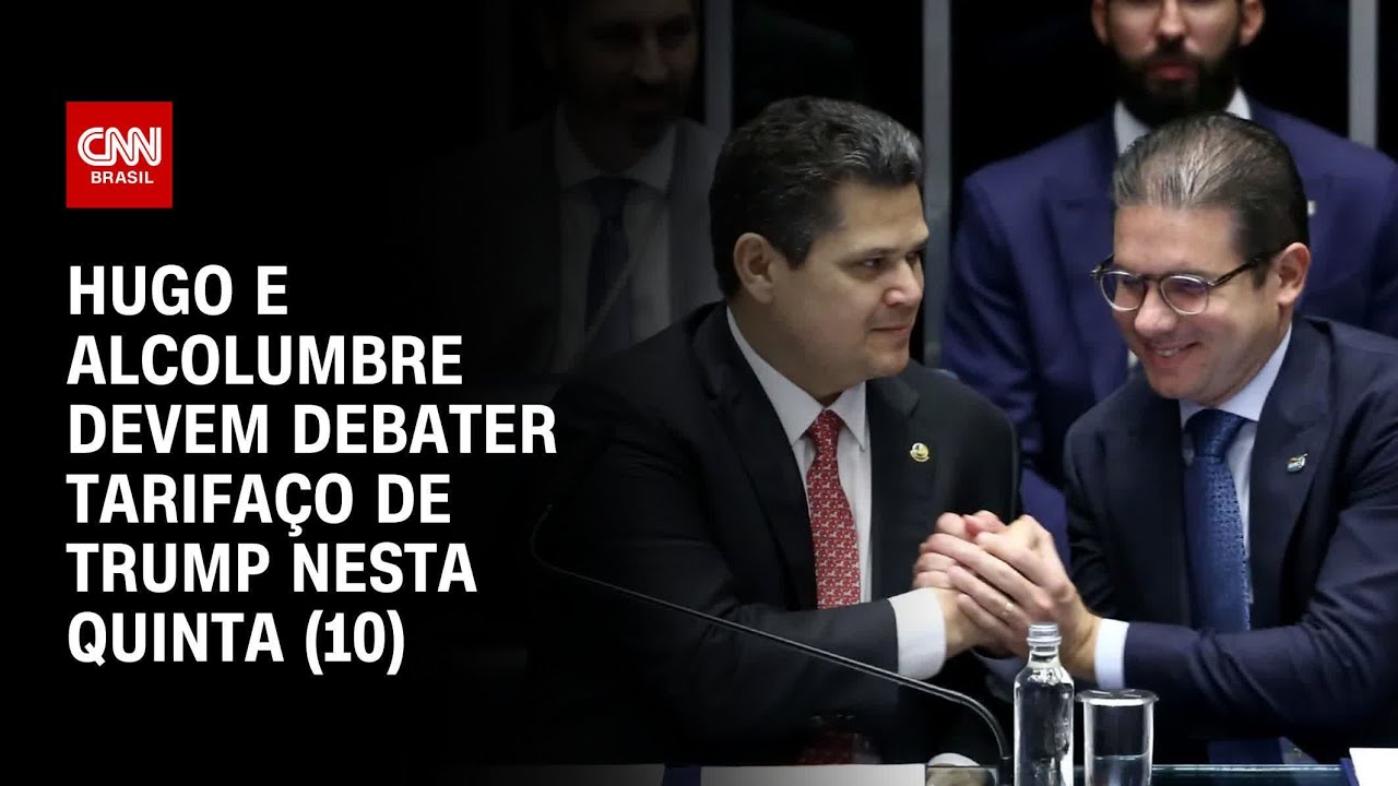 Hugo Motta e Davi Alcolumbre devem debater tarifaço de Trump nesta quinta 10 | CNN 360º