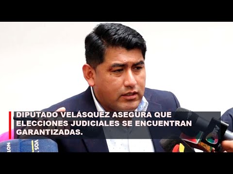 DIPUTADO VELÁSQUEZ ASEGURA QUE ELECCIONES JUDICIALES SE ENCUENTRAN GARANTIZADAS