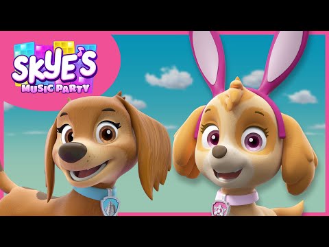 Spring Time Bunny Hop Song - Skye's Music Party - PAW Patrol Music Cartoons for Kids