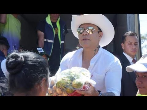 ALCALDE NETO BRAN Entrega de verduras en Sacoj Chiquito MIXCO GUATEMALA
