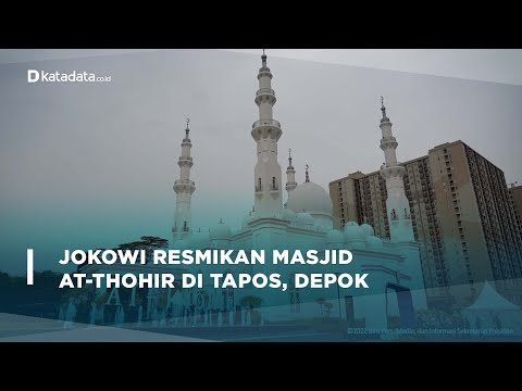 Resmikan Masjid At-Thohir, Jokowi Singgung Toleransi Beragama | Katadata Indonesia