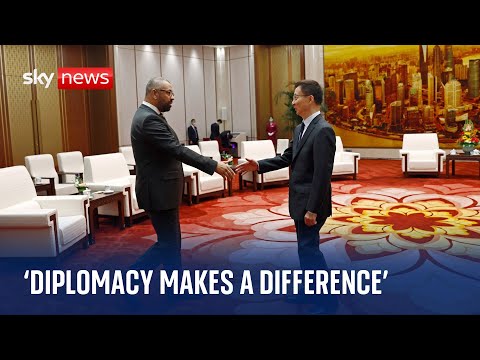 China: James Cleverly defends first Beijing trip by foreign secretary in five years