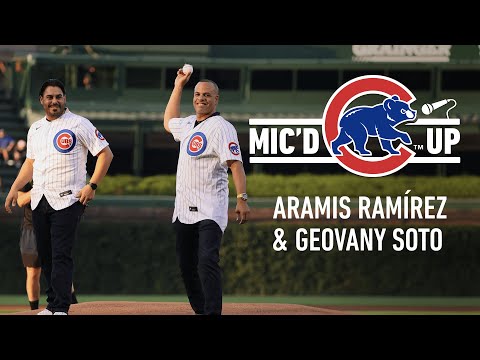 Former Cubs Geovany Soto & Aramis Ramírez Return to Wrigley Field, Throw First Pitch While Mic'd Up video clip