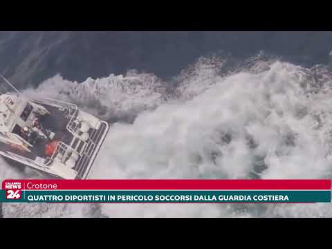 Crotone: la Guardia Costiera salva 4 diportisti in pericolo