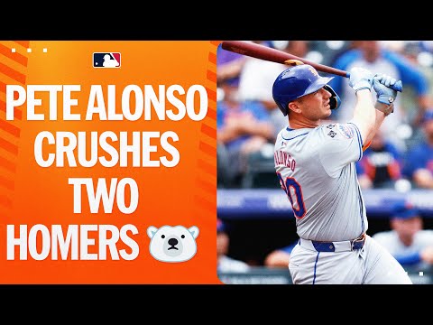 Pete Alonso CRUSHES two homers! 925 COMBINED FEET!