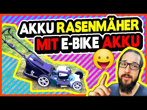 Akku Rasenmäher mit E-Bike Akku reparieren - Akku Rasenmäher Tuning Reichweite erhöhen