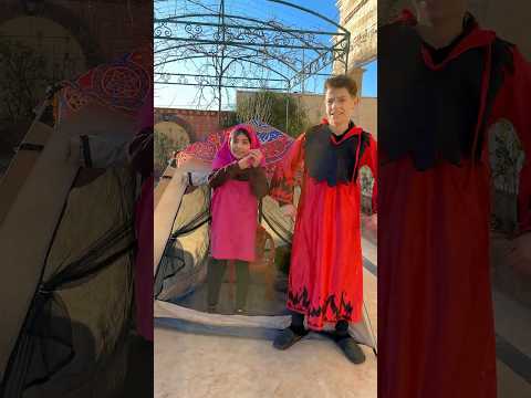 حارس الشرير واقف على خيمة رمضان 😳😳