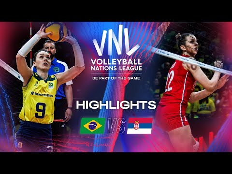 🇧🇷 BRA vs. 🇷🇸 SRB - Highlights | Week 1 | Women's VNL 2024