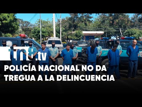 Policía Nacional pone tras las rejas a 41 delincuentes por diferentes delitos - Nicaragua