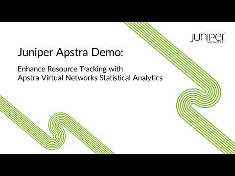 Juniper Apstra Demo: Enhance Resource Tracking with Apstra Virtual Networks Statistical Analytics