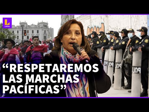 Dina Boluarte sobre marchas en Lima: Protestas violentas han causado caos y crisis en Perú