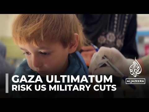 Image: Gaza ultimatum -  Israel told to increase aid or risk US Military cuts (U)