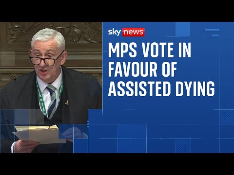 Assisted Dying Bill: Watch the moment MPs voted in favour of the bill