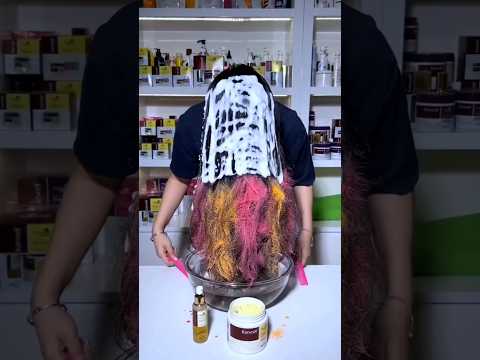 this girl makes her hair silky #shorts #short #trending #viralshorts #facts #reels