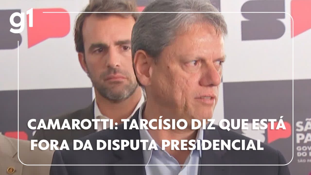 Camarotti Tarcísio avisa que está fora da disputa presidencial em 2026