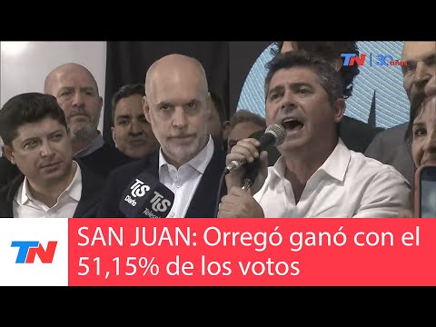 SAN JUAN TIENE NUEVO GOBERNADOR: Orrego de JxC se impuso con el 51,15% de los votos