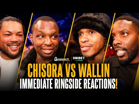 The Queensberry front row give their immediate Chisora reactions | Whyte, Joyce, Yarde, Okolie 🥊