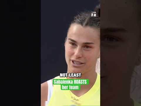 SAVAGE: Sabalenka 🔥ROASTS🔥 her team #tennisplayer #italianopen #sabalenka lenka