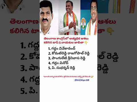 "తెలంగాణ కాంగ్రెస్‌లో ! టాప్ 5 శక్తివంతమైన నాయకుల జాబితా బయటకు వచ్చింది🔥 | Political Updates 2025"