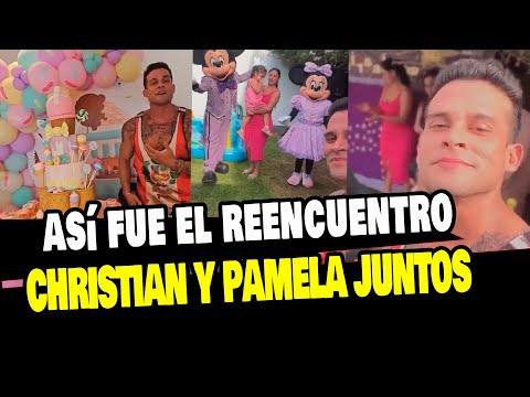 CHRISTIAN DOMINGUEZ Y PAMELA FRANCO REAPARECEN JUNTOS Y FELICES POR SU HIJA