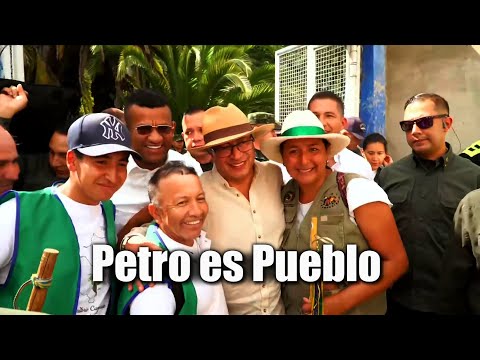 Calurosa y extraordinaria bienvenida al presidente Gustavo Petro en San Pablo, Nariño