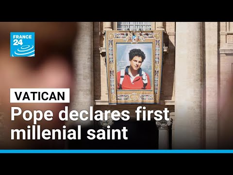 Pope declares 'God's influencer' first millennial saint • FRANCE 24 English