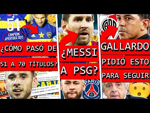 BOCA y la POLÉMICA de 19 TÍTULOS en 10 AÑOS+ SALVIO vs BOCA+ ¿PSG ficha a MESSI+ Pedido de GALLARDO