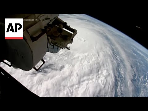 NASA video of Hurricane Milton from space as it nears Florida