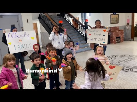 Watch this girl's friends surprise her to celebrate her adoption | Humankind