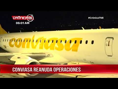 Conviasa reactiva vuelos en Nicaragua