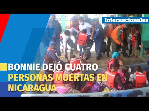 Cuatro personas muertas en Nicaragua y una en El Salvador por la tormenta Bonnie