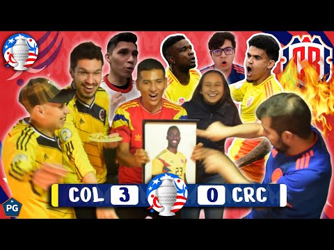 Colombia 3 Costa Rica 0  Copa América USA 2024 Reacciones Amigos  El Club de la Ironía