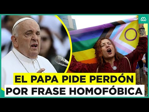 Papa Francisco se disculpa por frase contra la comunidad LGBT