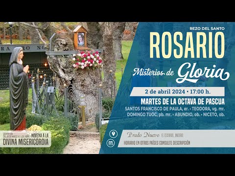 SANTO ROSARIO de hoy Martes (Misterios Gloriosos) en DIRECTO desde PRADO NUEVO a las 17:00 h.