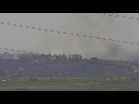 Smoke drifts over ruins of Gaza Strip on day 147 of the Israel-Hamas war