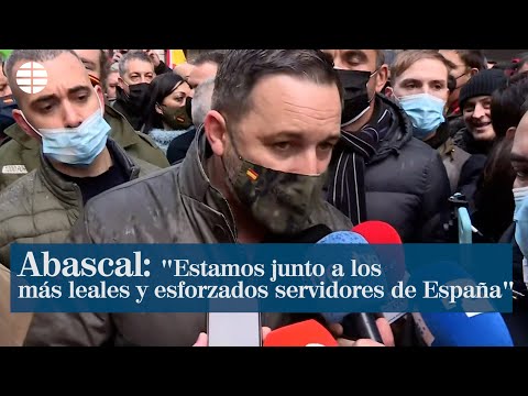 Abascal: Estamos junto a los más leales y esforzados servidores de España