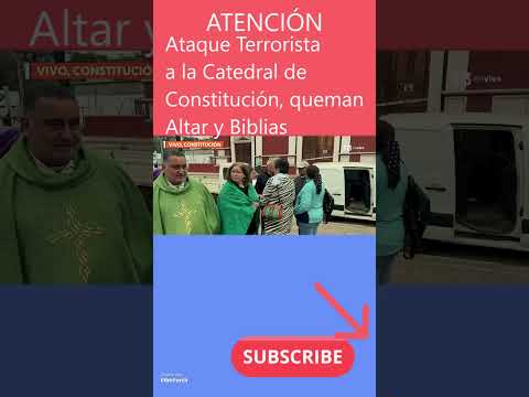 #Queman #Altar de #Catedral de #Constitución #breakingnews  #chile