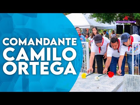 Juventud Nicaragüense rinde homenaje al Comandante Camilo Ortega, Apóstol de la unidad Sandinista