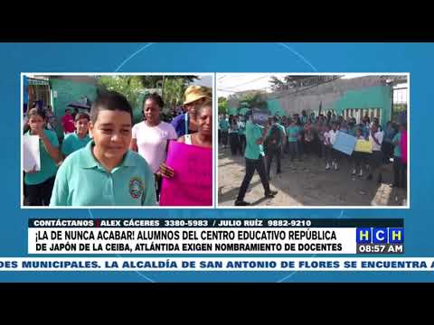 Continúan protestas por falta de maestros en centros educativos de Honduras