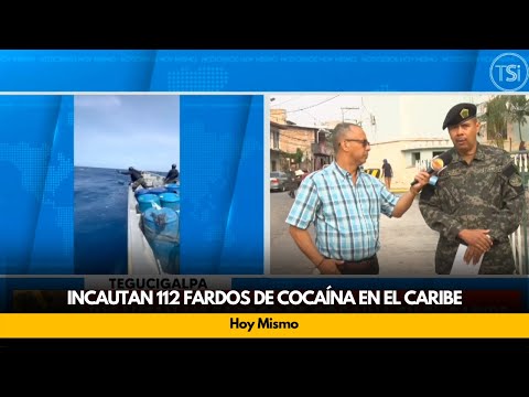 Incautan 112 fardos de cocaína en el caribe