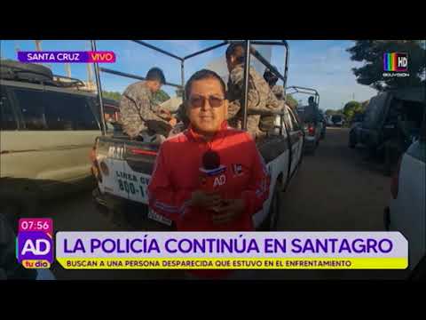 La policía continúa en Santagro