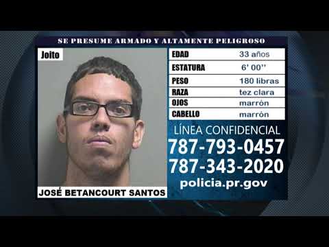 Los Más Buscados: Se busca a José Betancourt Santos por asesinato y Ley de Armas