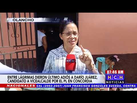Olanchanos dieron último adiós a Darío Juárez, candidato a vicealcalde de Concordia por el PL