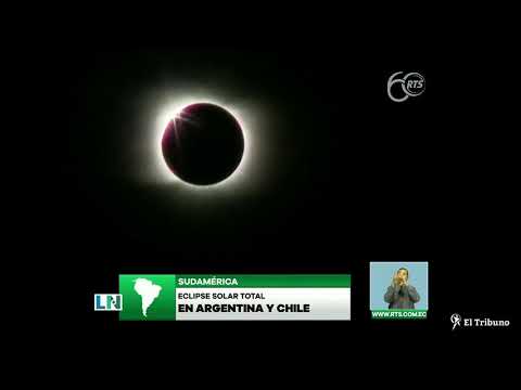 Registran eclipse solar total en Argentina y Chile