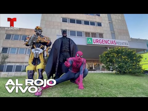 Policía se disfrazó del Hombre Araña y llevó alegría a unos niños de un hospital en España