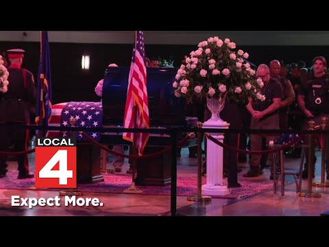 Community pays respectes to murdered police officer in Dearborn