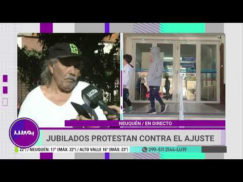 JUBILADOS de Neuquén se movilizan CONTRA EL AJUSTE